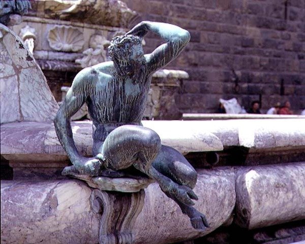 La fontana di Nettuno (dettaglio) da Giambologna