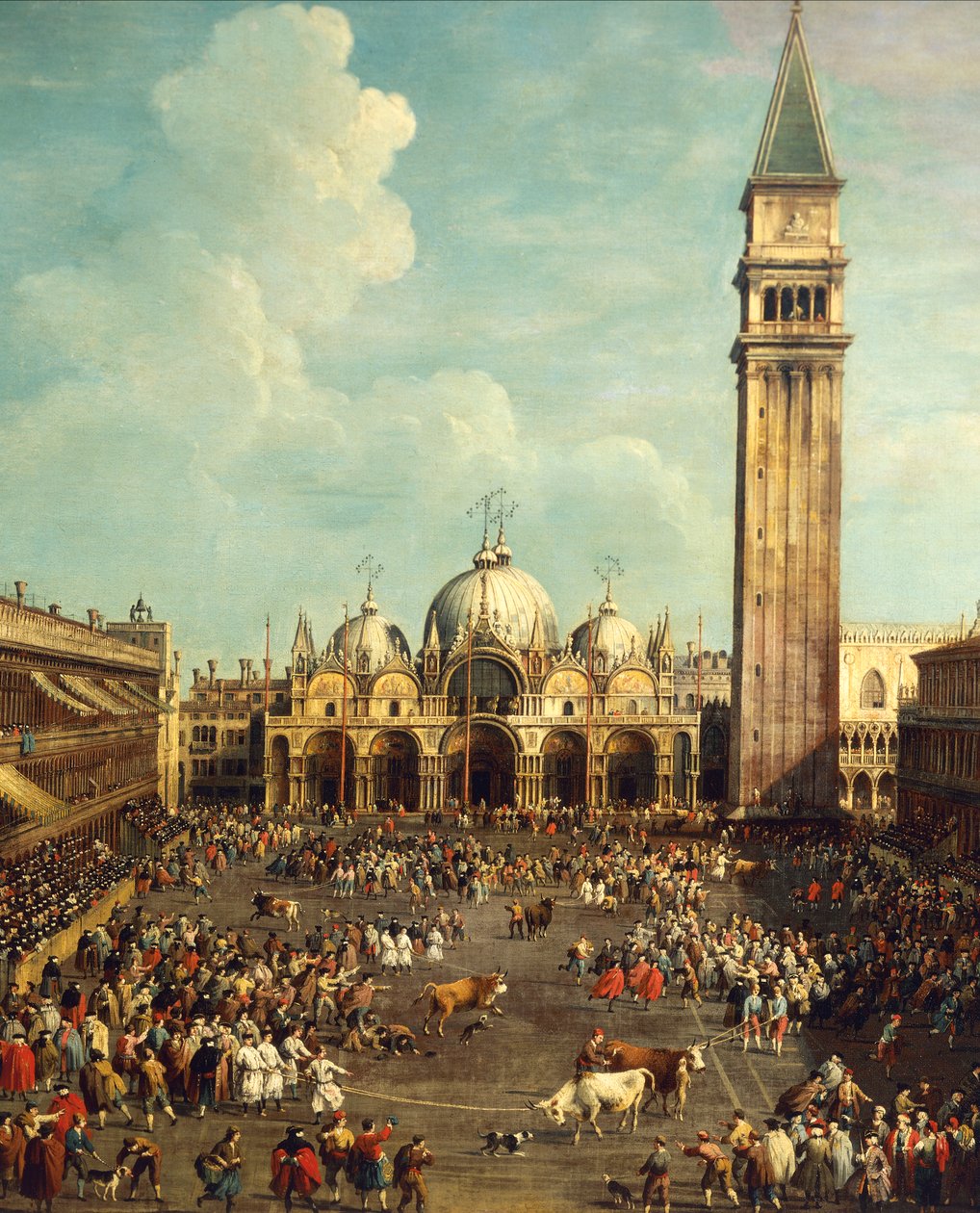 Caccia ai tori in Piazza San Marco da Canaletto