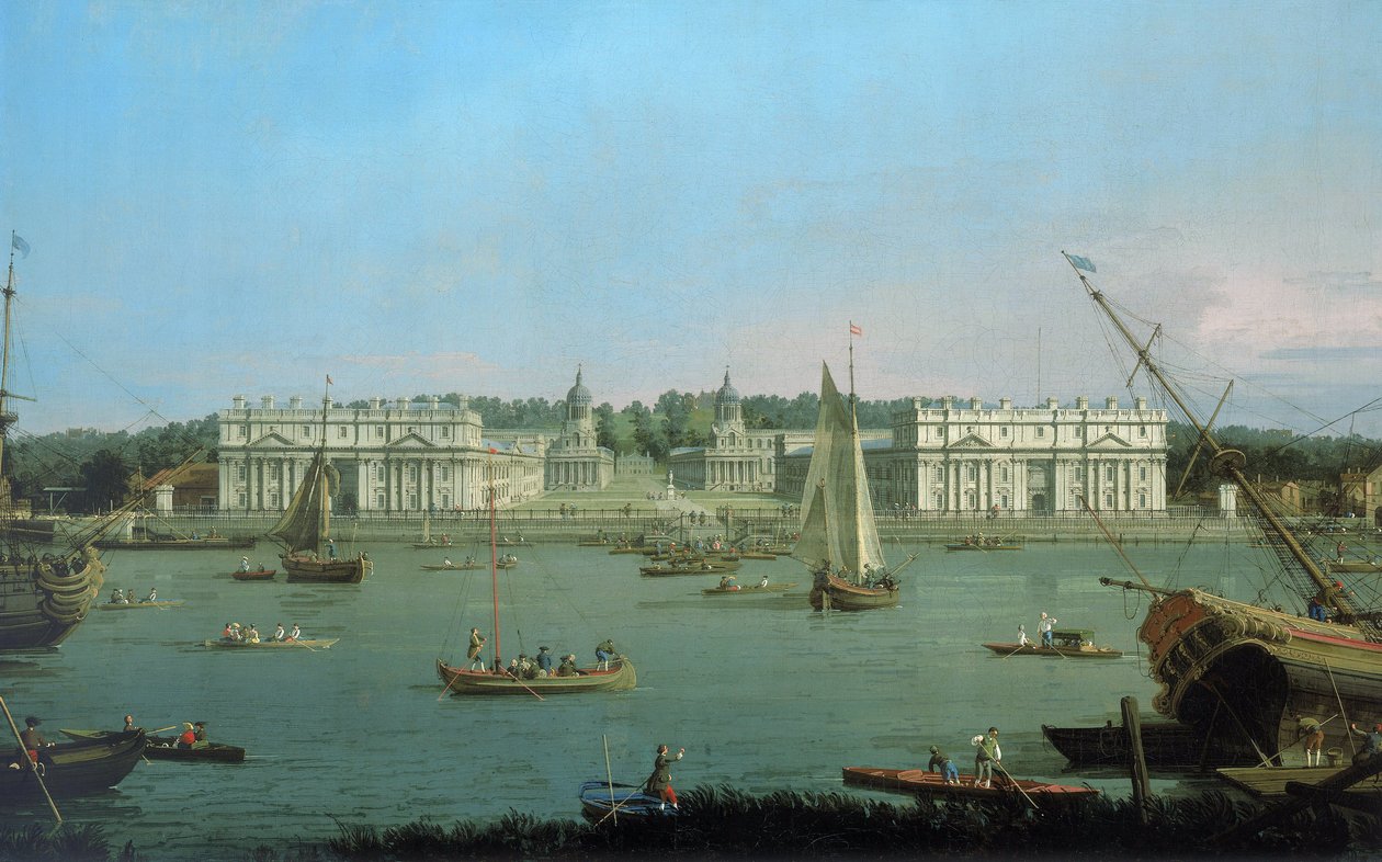 Greenwich Hospital, visto dalla riva nord del Tamigi da (1697 1768) Canaletto