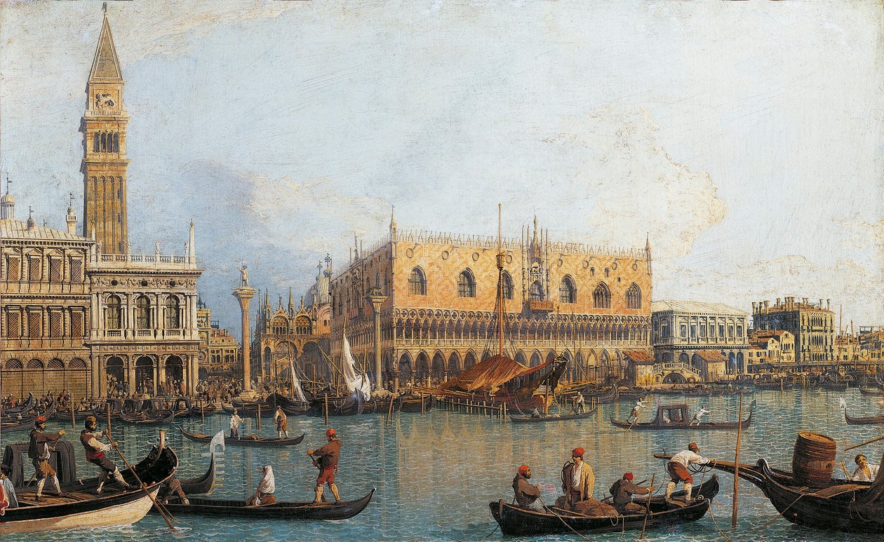 Italia, Firenze, Veduta dipinta del Palazzo Ducale a Venezia da (1697 1768) Canaletto