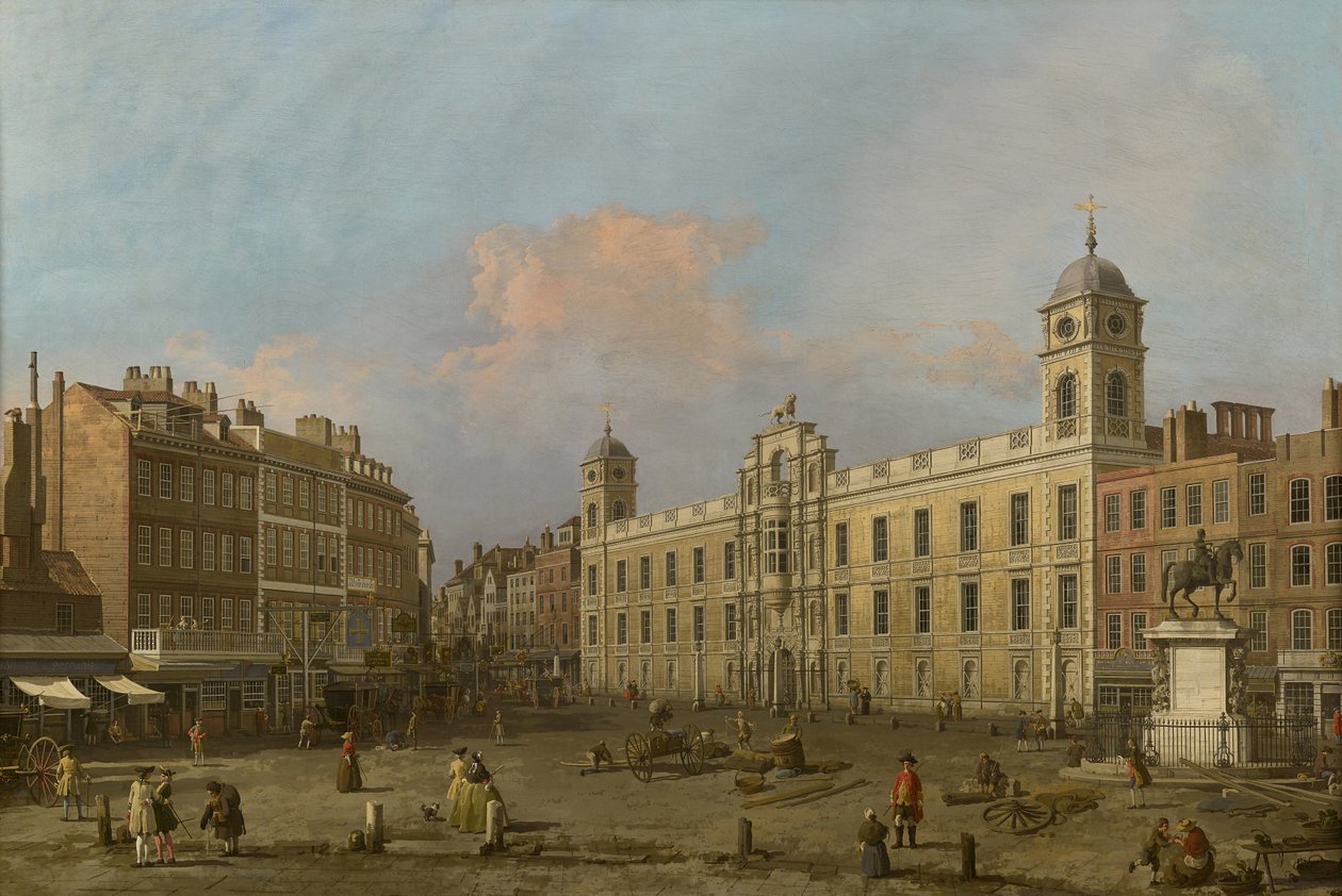 Londra, una vista della Northumberland House, guardando verso est da Canaletto
