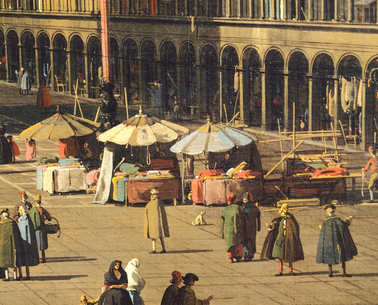 Piazza San Marco dalla Basilica verso la chiesa di San Geminiano e le Procuratie Nuove, Venezia da (1697 1768) Canaletto