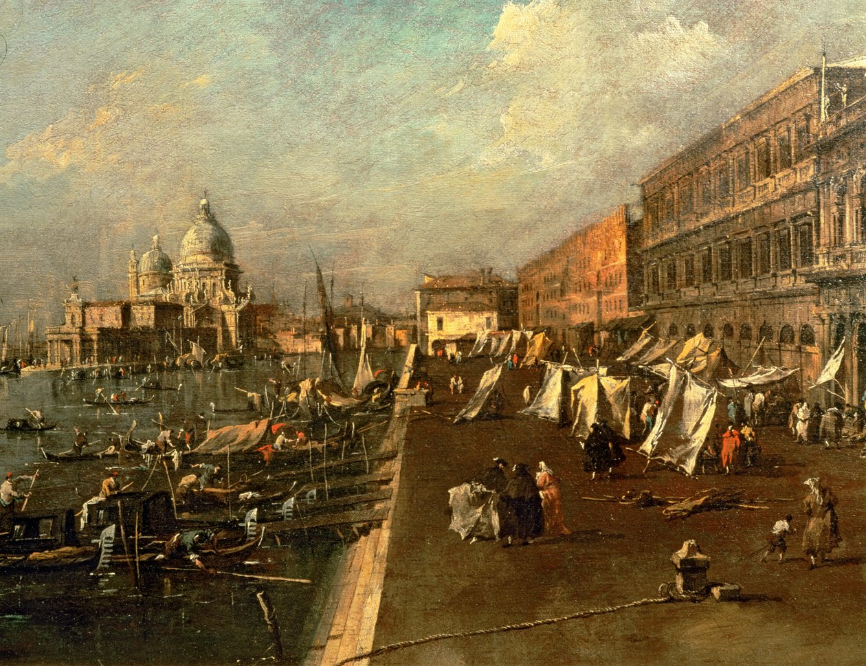 Riva dei Schiavoni, Punta della Dogana and Chiesa della Salute, Venice da (1697-1768) Canaletto