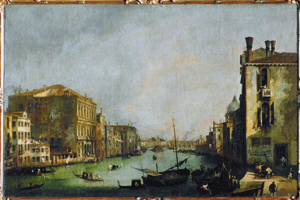 Il Canal Grande a Venezia (dipinto su tela) da (1697-1768) Canaletto