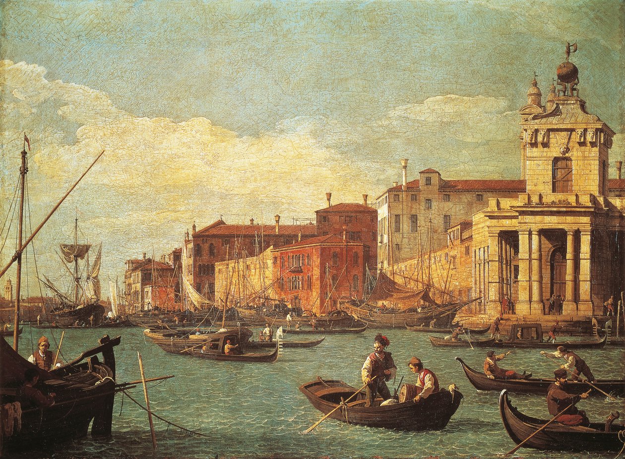 La Dogana e il Canale della Giudecca da (1697 1768) Canaletto