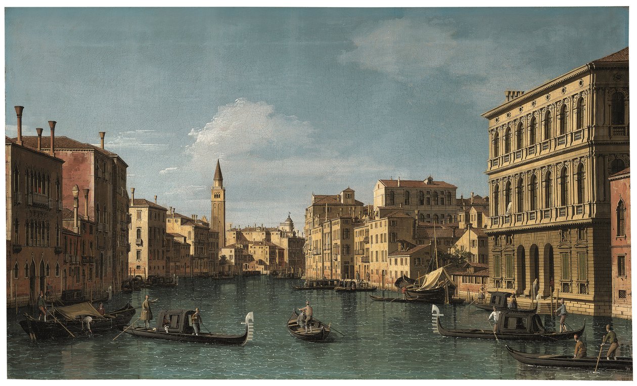 Il Canal Grande, Venezia, guardando verso nord-ovest dalla Ca