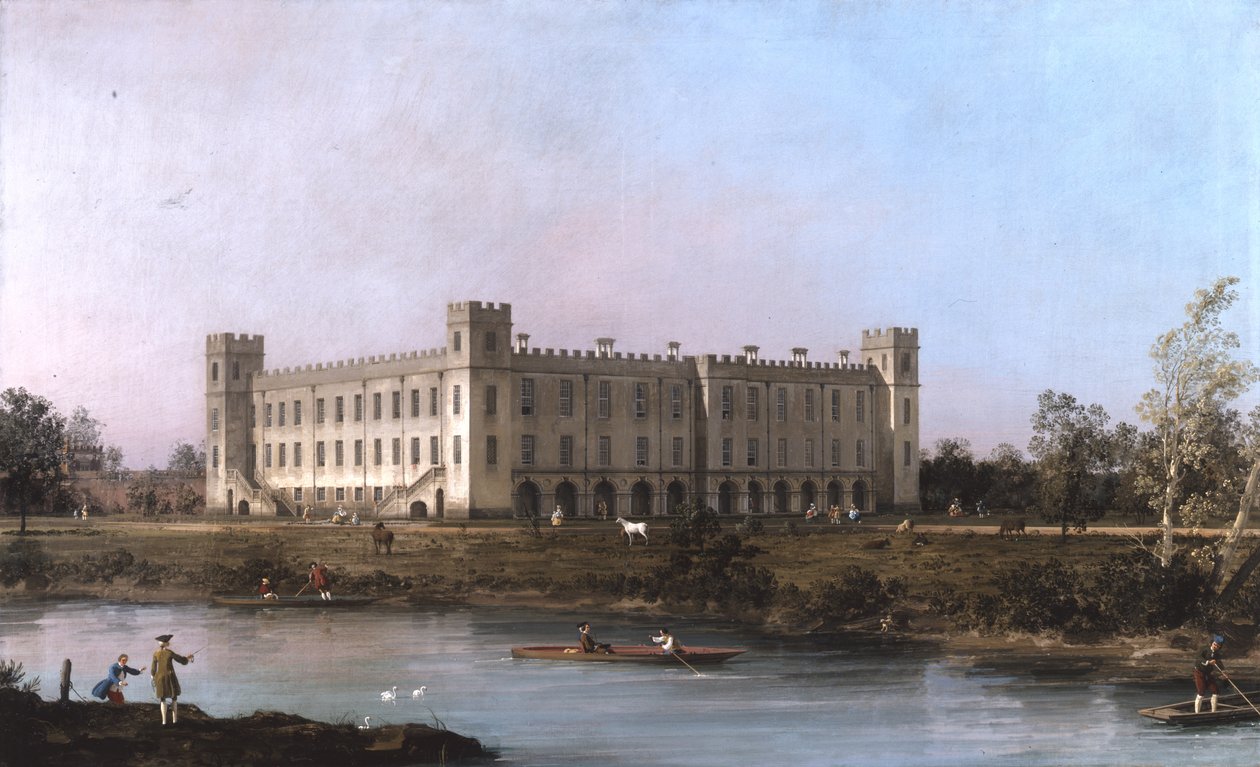 Una vista di Syon House attraverso il Tamigi da Sud Est da Canaletto