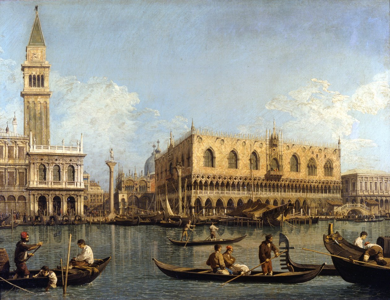 Canaletto (1697-1768): Veduta del Palazzo Ducale a Venezia Milano pinacoteca di Brera da Canaletto