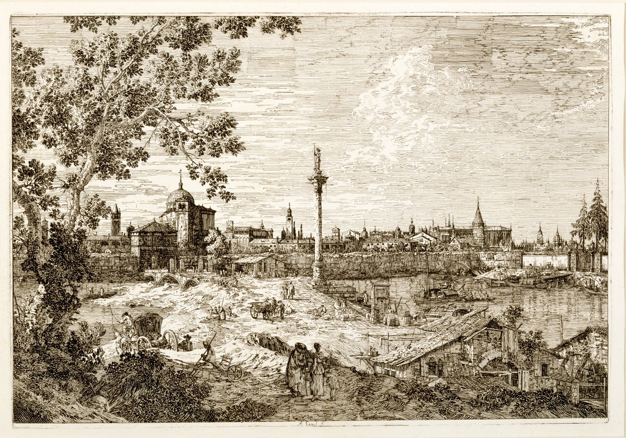 Veduta immaginaria di Padova, c.1740s da Canaletto
