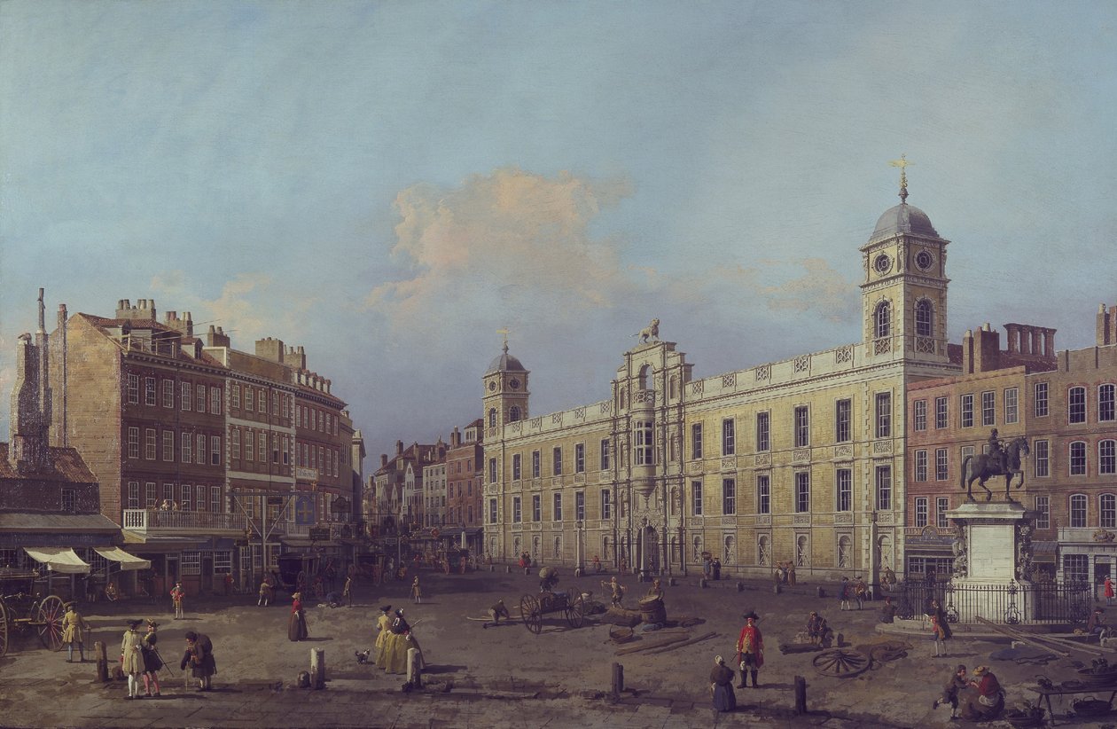 Londra, una vista della Northumberland House, guardando verso est da Canaletto