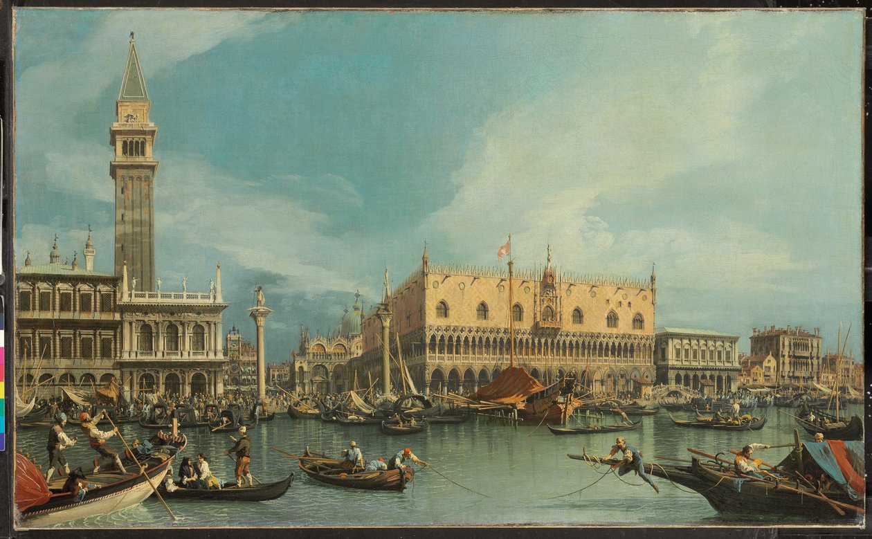 Il Molo, Venezia, dal Bacino di San Marco da Canaletto