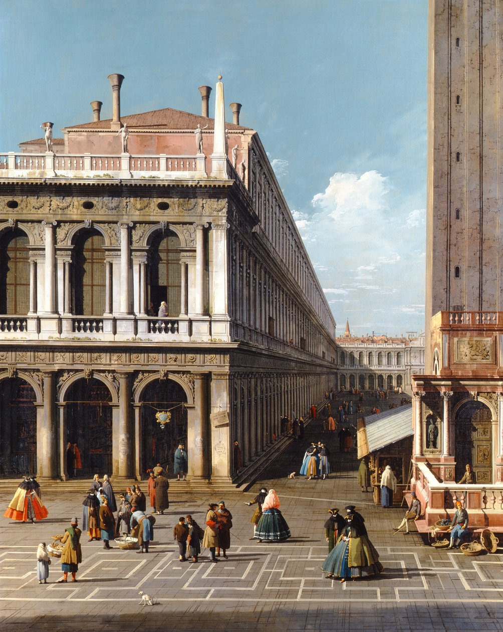 Venezia, la Piazza S. Marco, vista verso ovest dall
