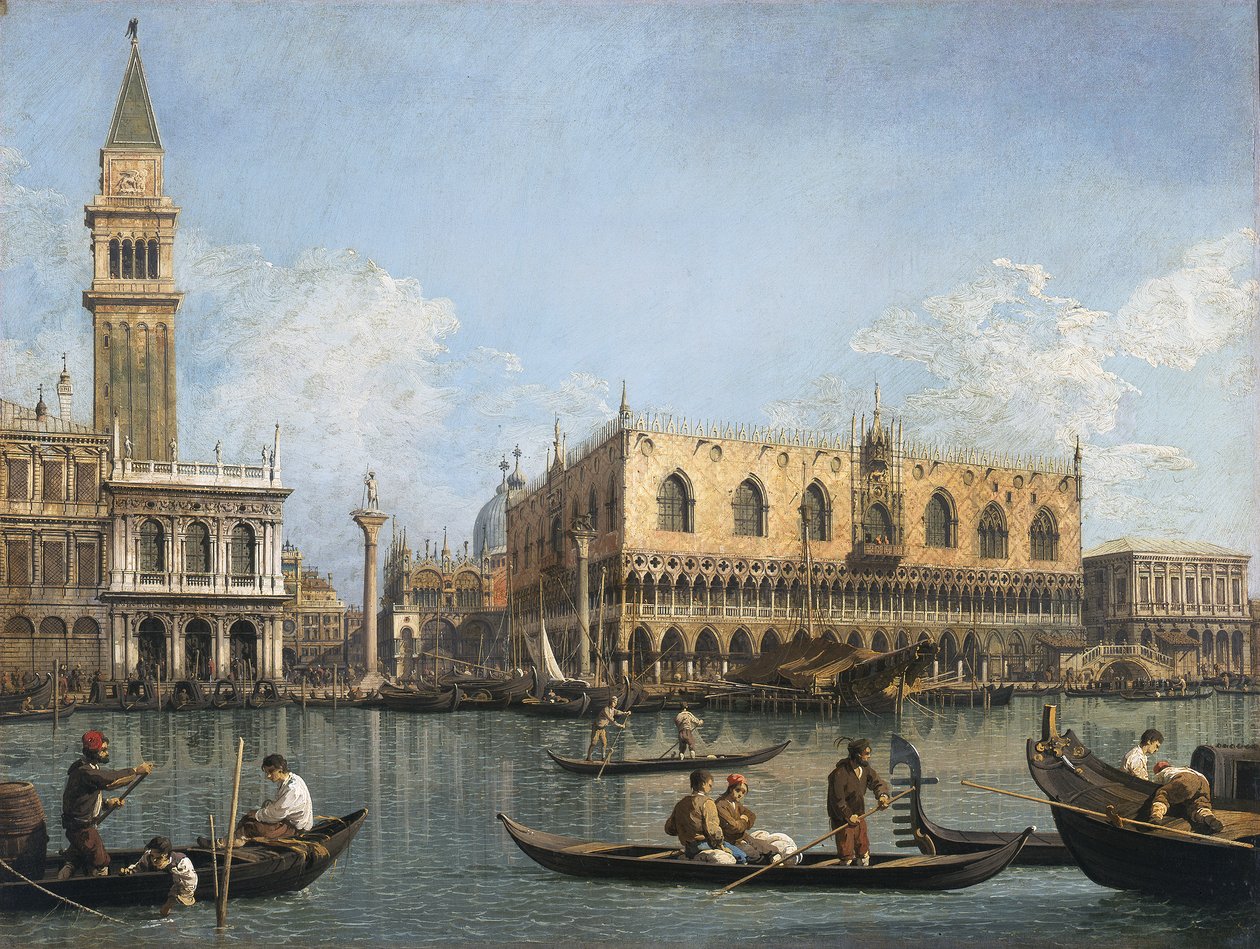 Veduta del bacino di San Marco dalla Punta della Dogana da Canaletto