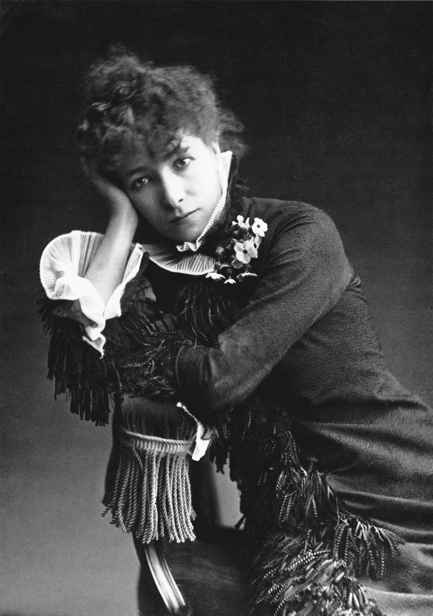 Sarah Bernhardt (1844-1923), foto di Nadar nel 1877 da (1820 1910) Nadar