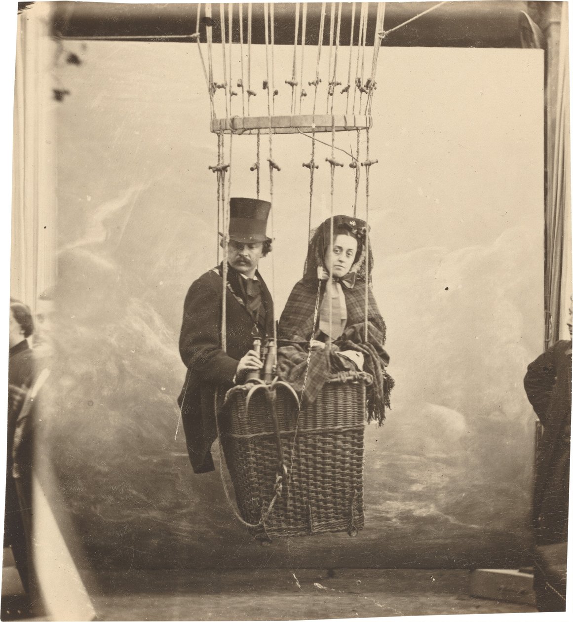 Autoritratto con la moglie Ernestine in gondola, 1865 ca. 1865, stampato nel 1890 circa (foto) da (1820 1910) Nadar