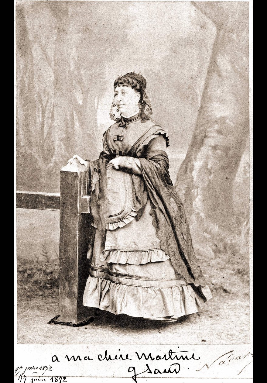 Ritratto di George Sand (Aurore Dupin, Baronne Dudevant) (1804-1876) - fotografia di Nadar da Nadar
