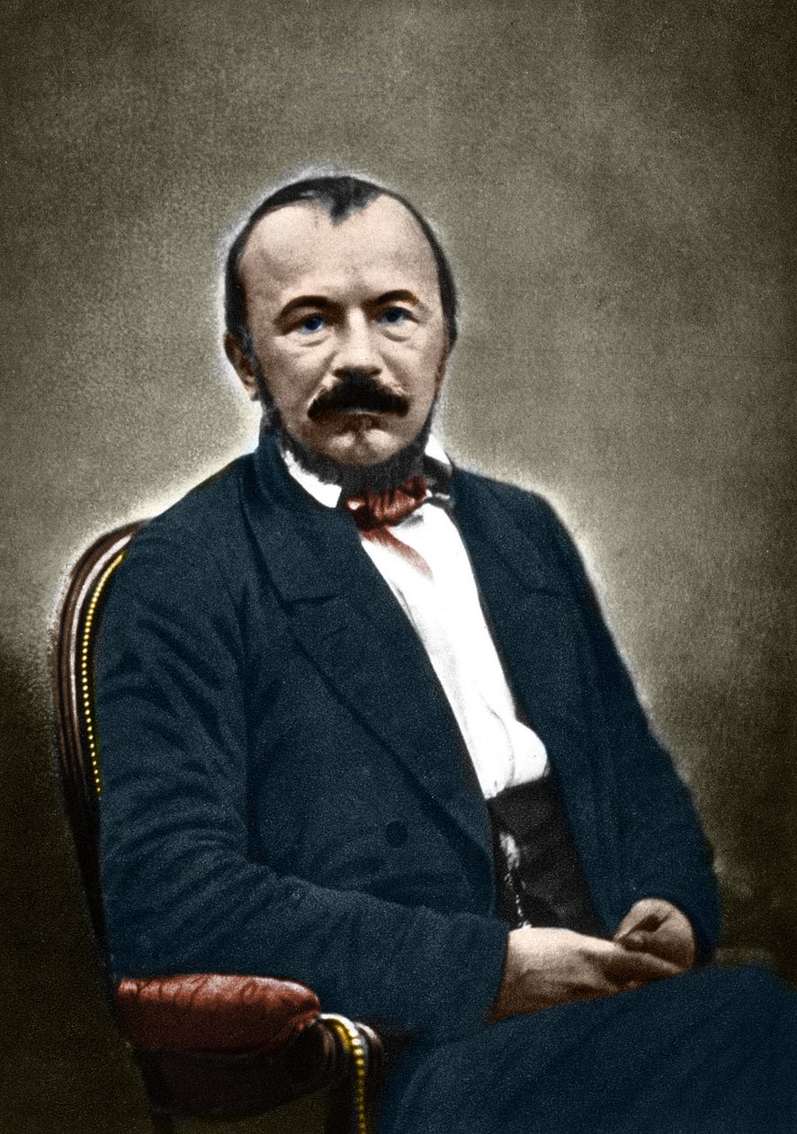 Ritratto di Gerard de Nerval scrittore francese (1808-1855) da Nadar