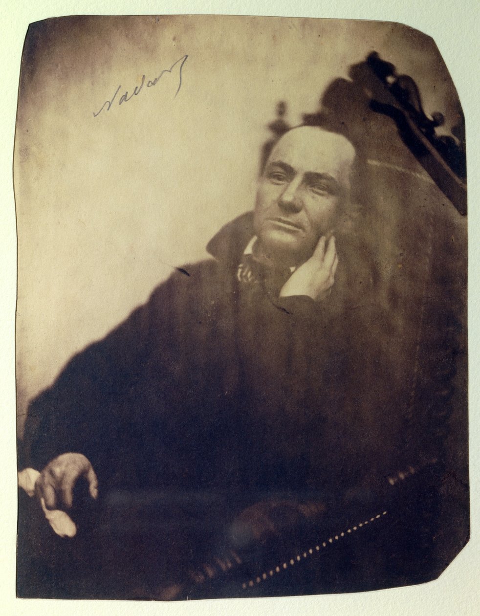 Ritratto del poeta francese Charles Baudelaire (1821-1867). 1855 da Nadar