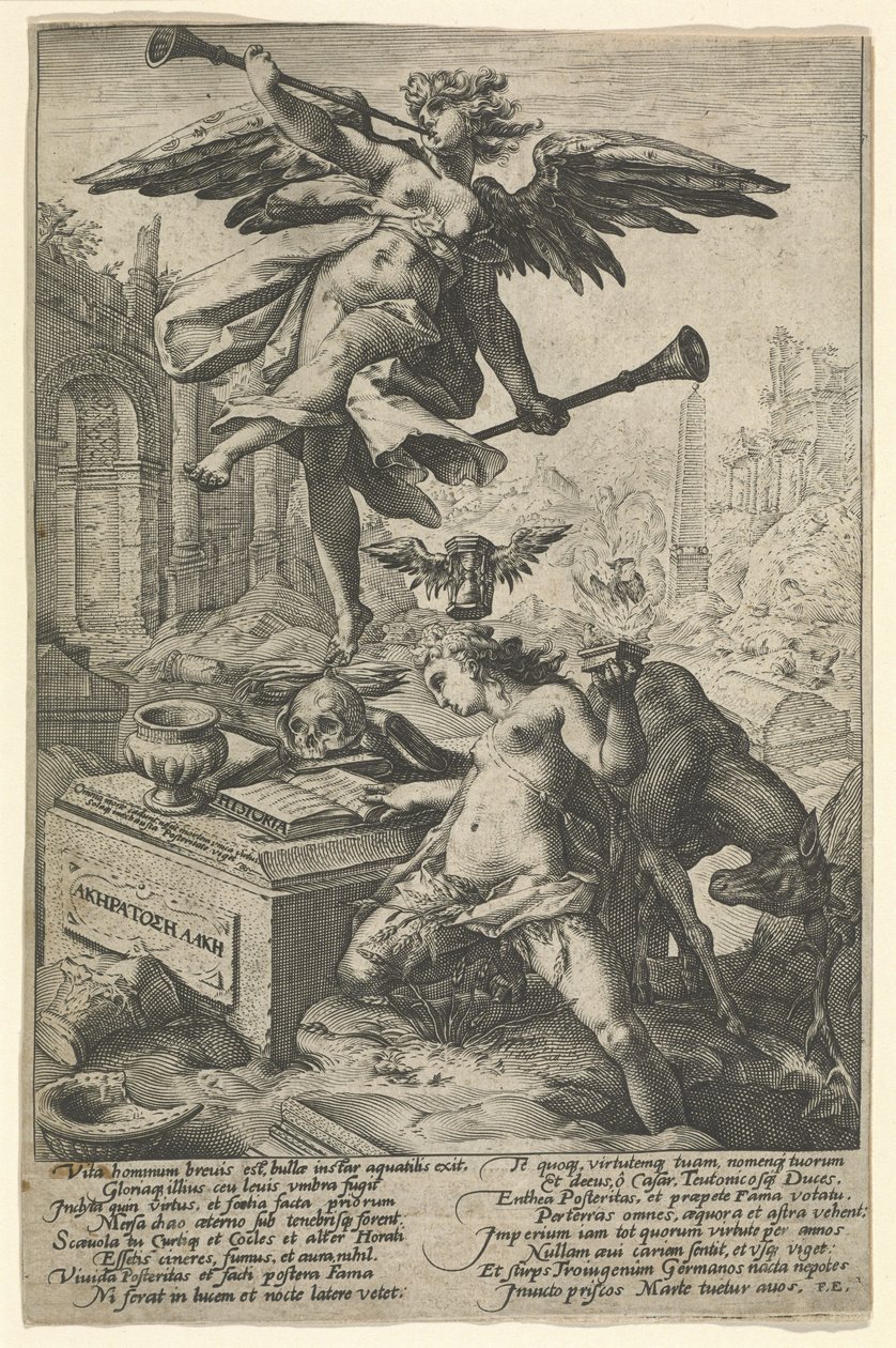 Fama e Storia, dopo il 1586 da (after) Dutch School