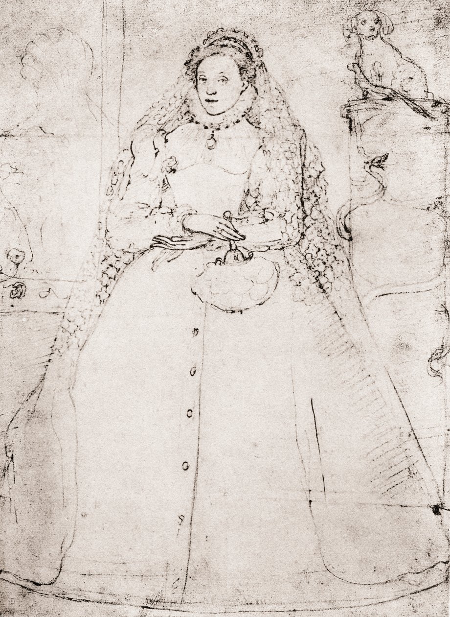 Elisabetta I (litografia) da (after) English School