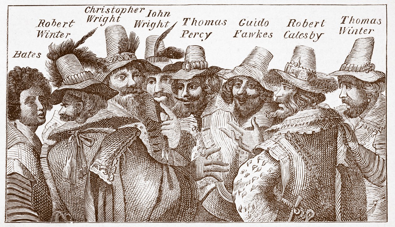 I cospiratori della Congiura delle Polveri, da un