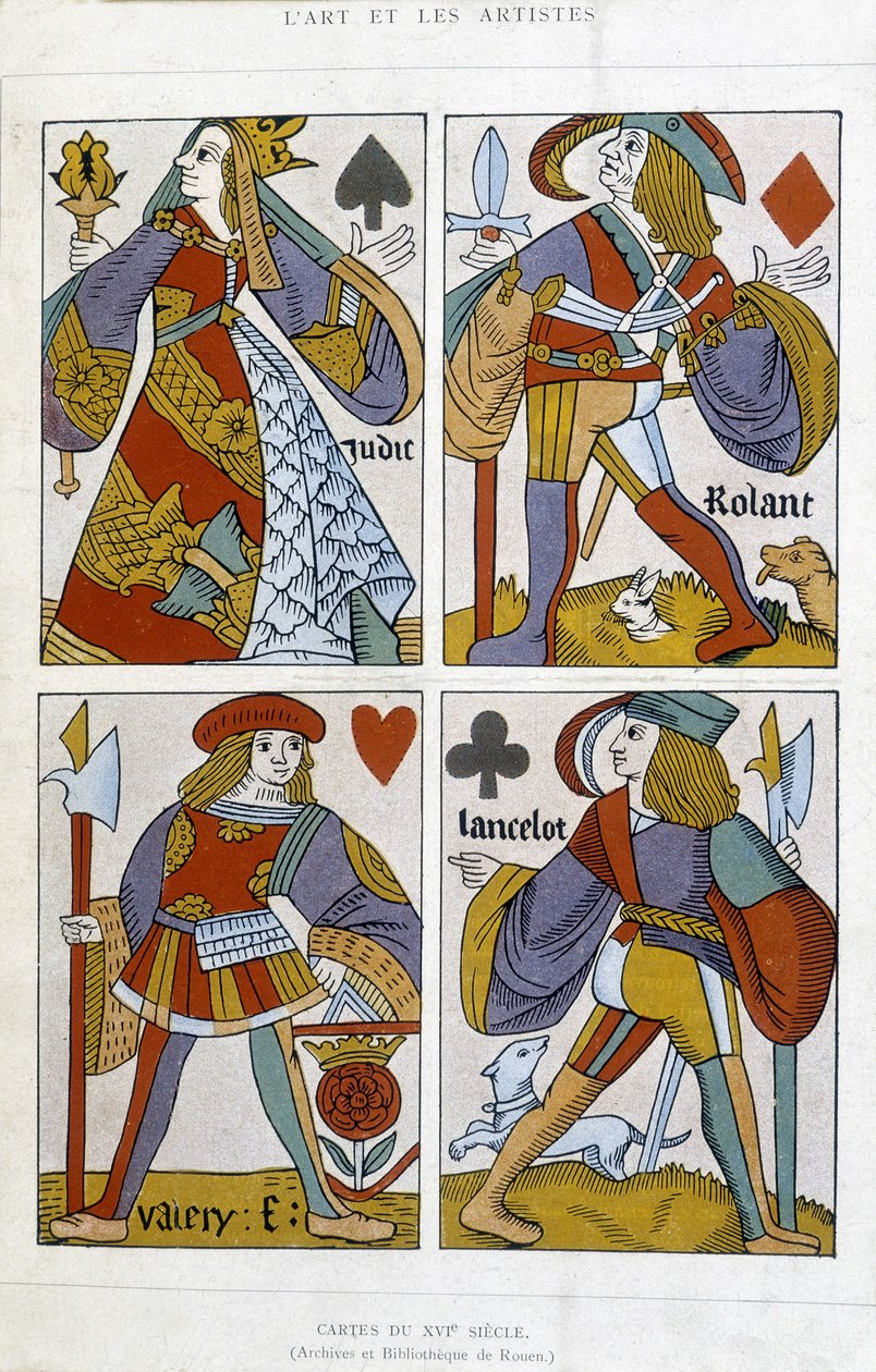 Carte da gioco del XVI secolo da (after) French School