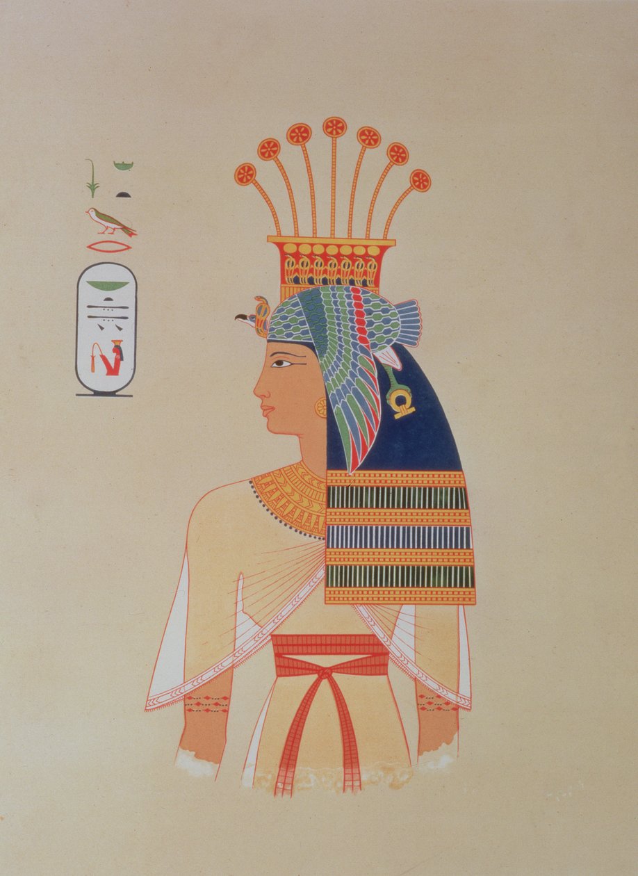 Ritratto della regina Nebto, figlia di Ramses-Meiamoun, da 