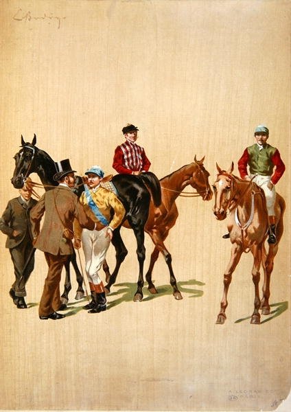 Fantini sul campo di corsa, c.1875 da (after) French School