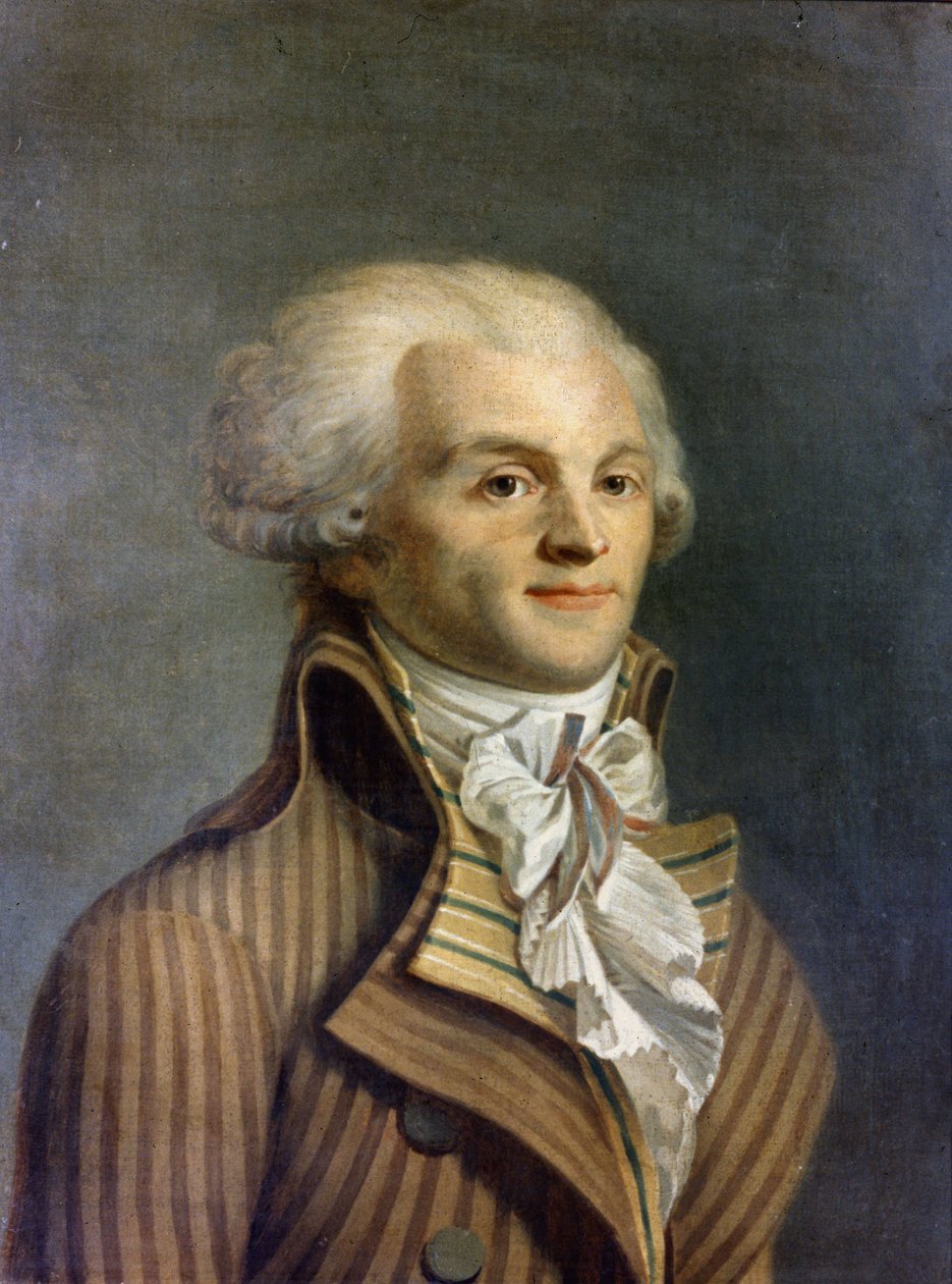 Ritratto di Maximilien Marie Isidore de Robespierre, politico francese da (after) French School