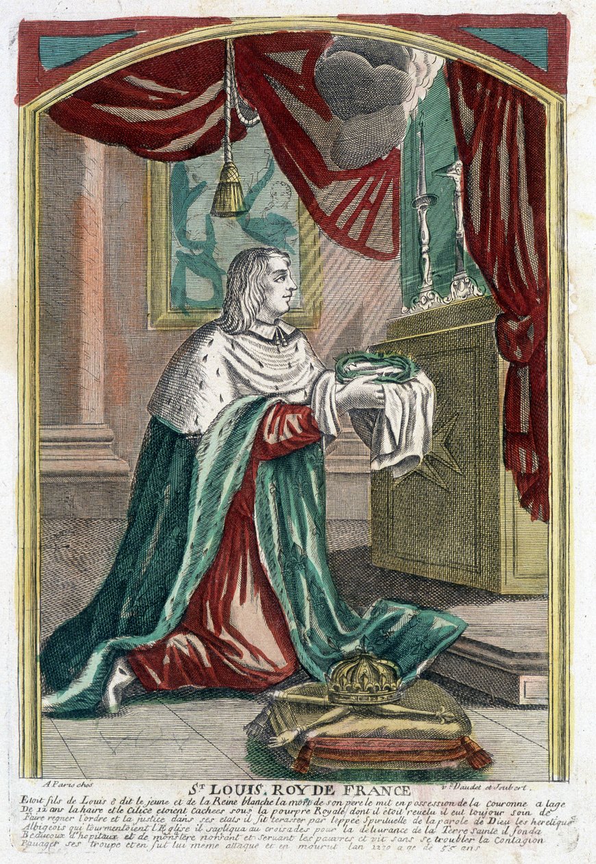 Ritratto di San Luigi in Preghiera da (after) French School