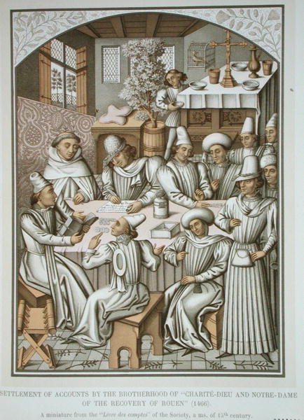 Regolamento dei conti della Confraternita di 