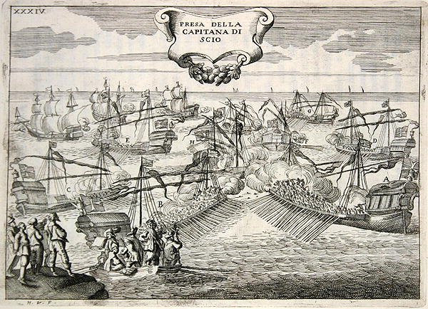 Galeoni e galeazze in battaglia: cattura del Capitano dell