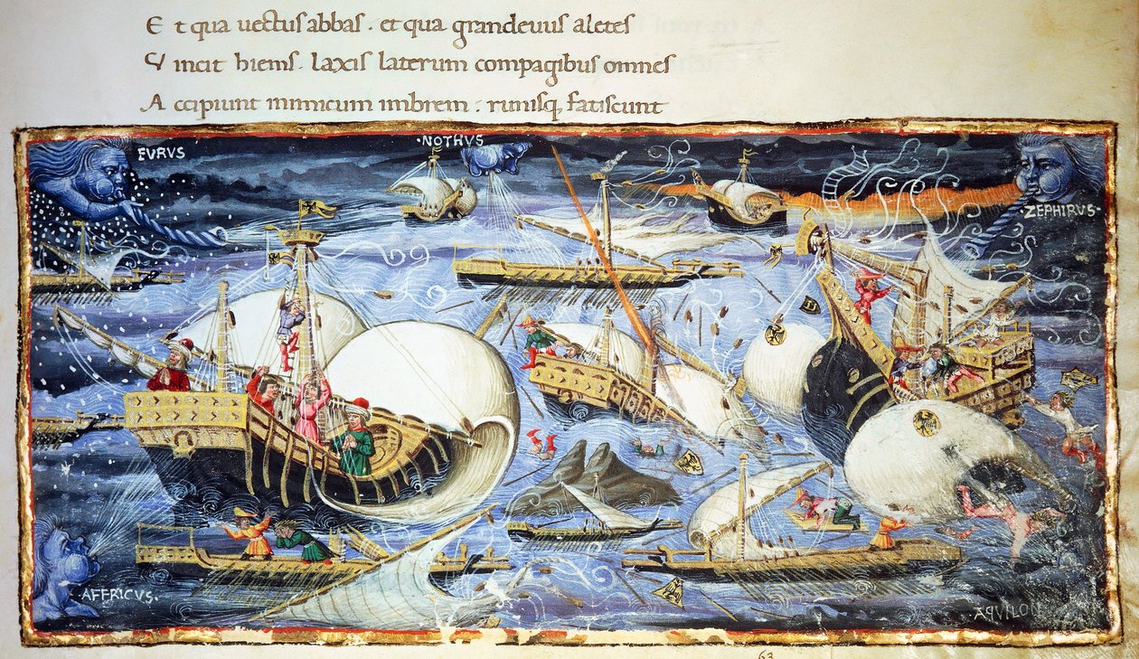 Navi a vela, illustrazione per l