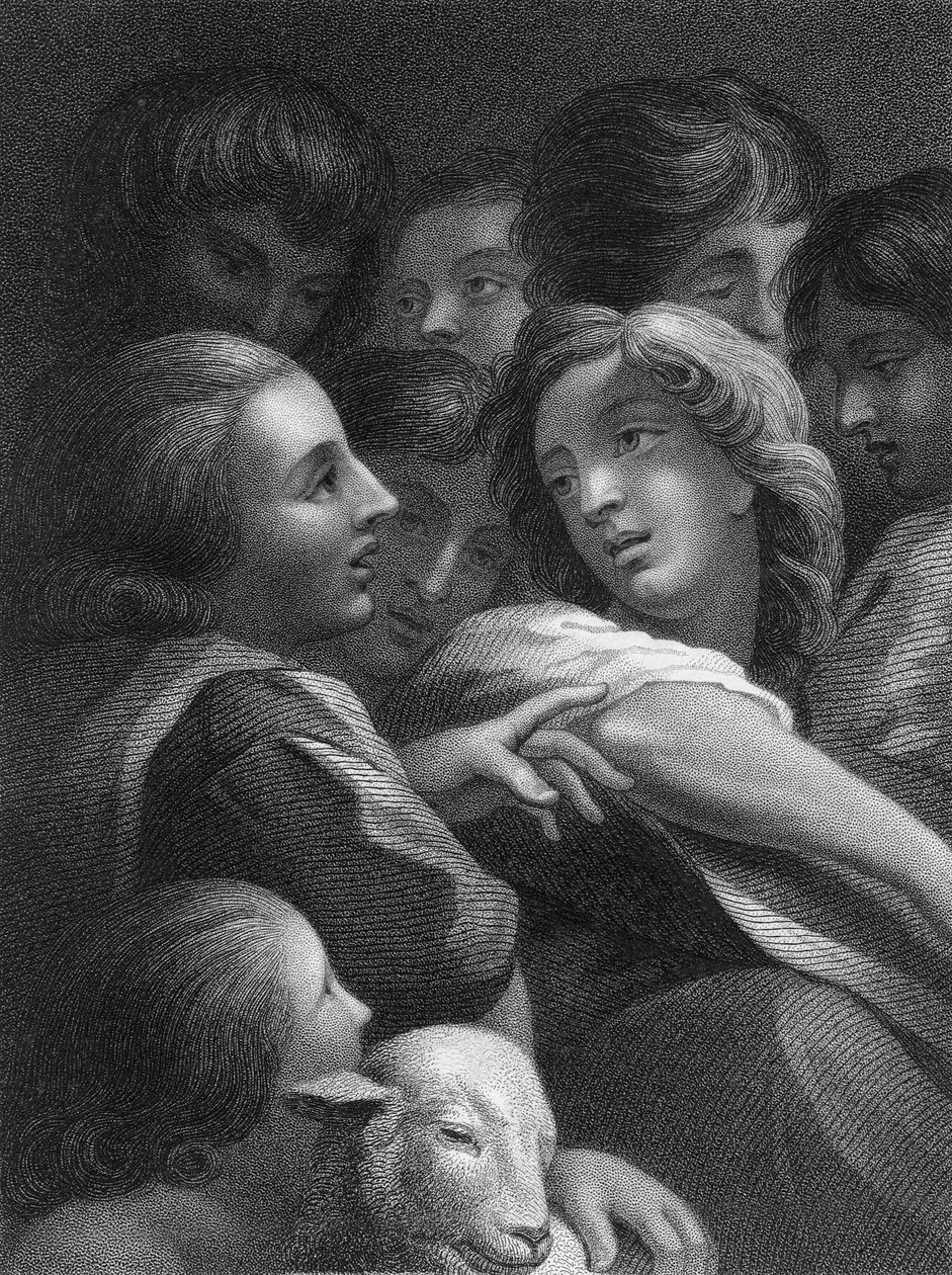 Studio di teste (incisione) da (c.1489-1534) (after) Correggio