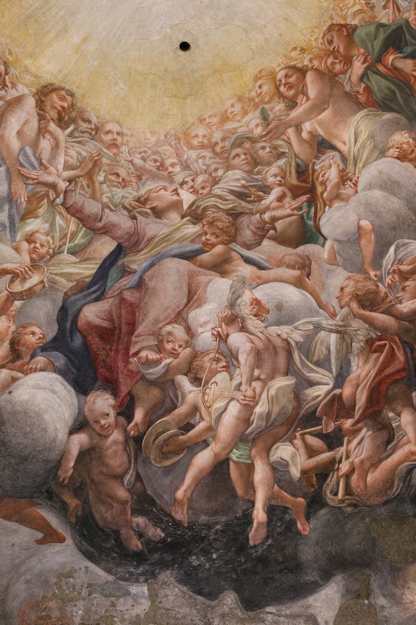 Vergine tra Adamo ed Eva (dettaglio) da (c.1489 1534) Correggio