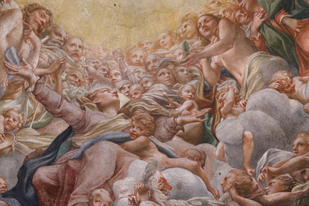 Vergine tra Adamo ed Eva (dettaglio) da (c.1489 1534) Correggio