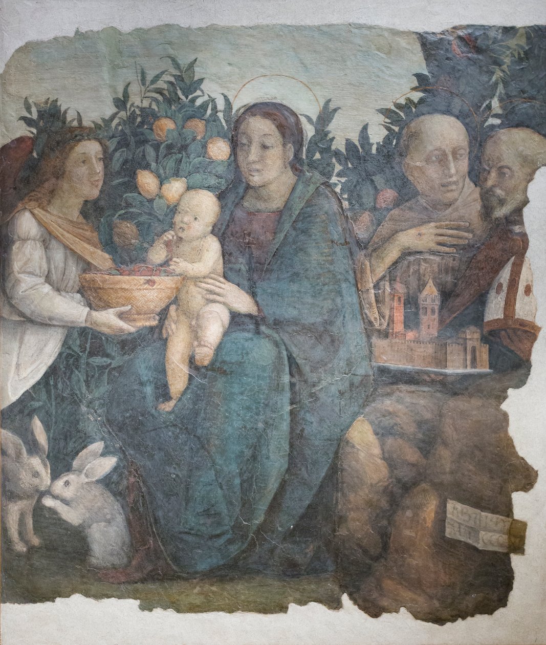Madonna con Bambino con i Santi Francesco e Quirino, conosciuta come Madonna dei limoni da (c.1489 1534) Correggio