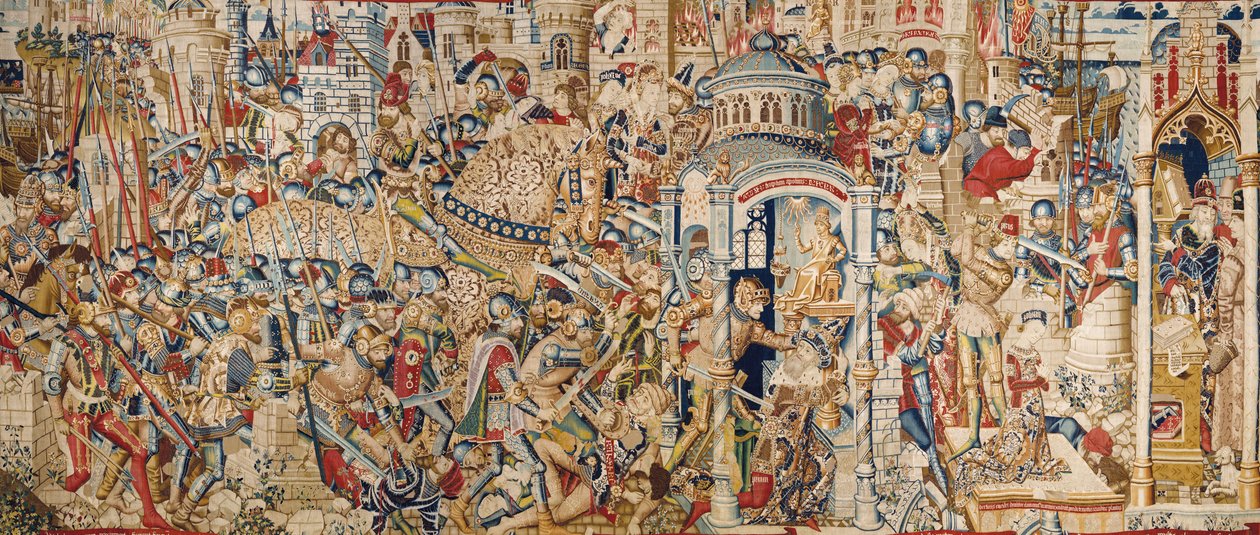 La guerra di Troia: La distruzione di Troia da (fl.1450 75) Master of Coetivy