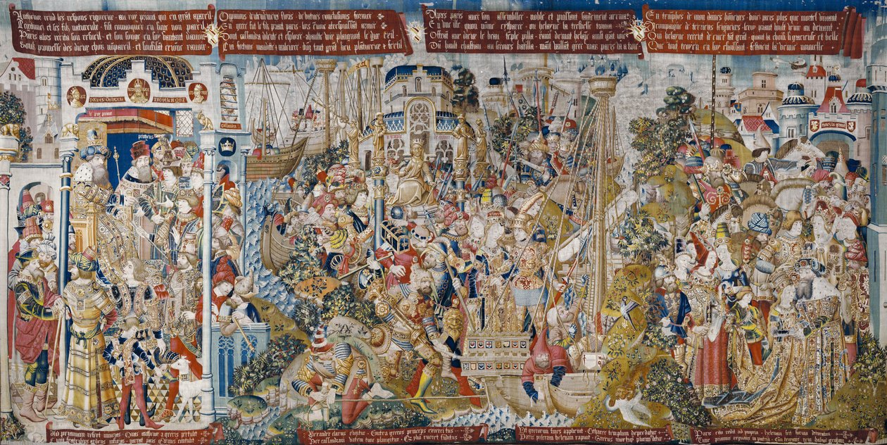 La guerra di Troia: Il ratto di Elena, c.1470 da (fl.1450 75) Master of Coetivy