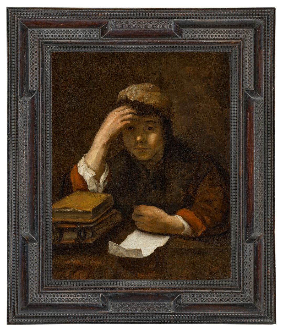 Un ragazzo che legge (olio su tela) da (studio of) Rembrandt Harmensz. van Rijn