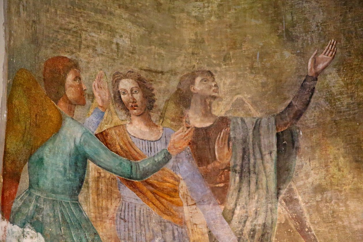 Altare con dipinto della Vergine Maria circondata da angeli (dettaglio) da Unknown
