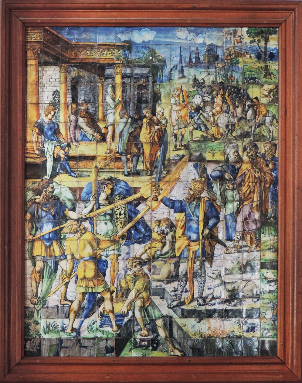 Chantilly, Castello: Scena piastrellata da Unknown