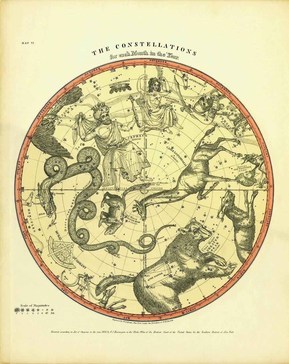 Carta delle costellazioni da Unknown
