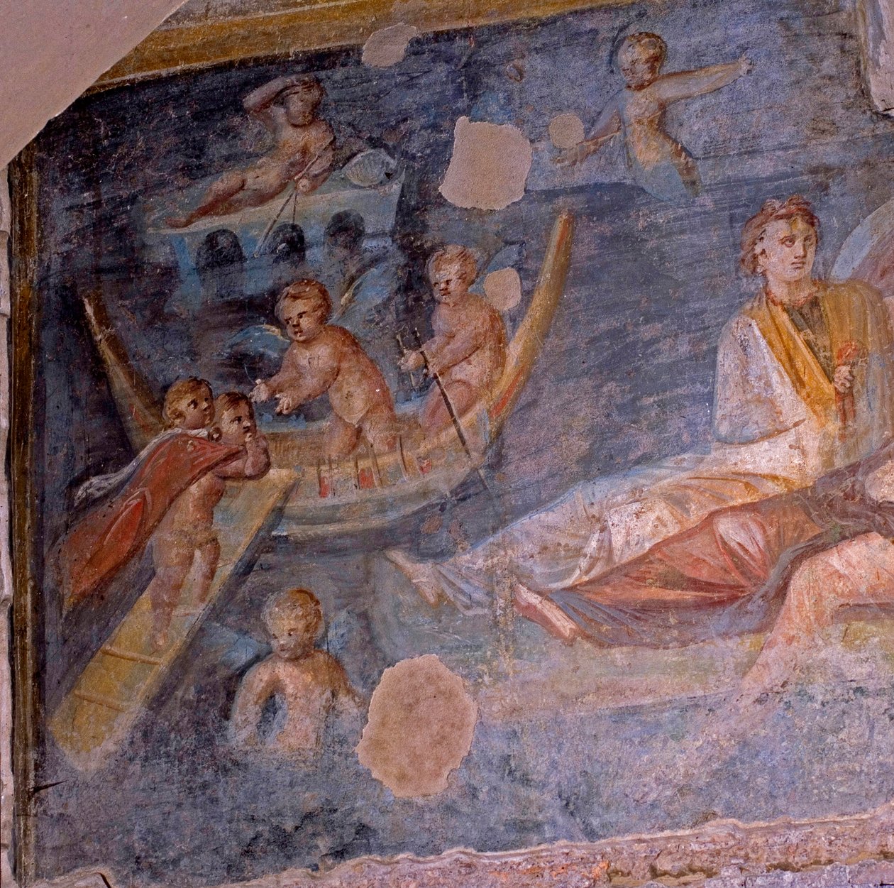 Dettaglio di un affresco da Unknown