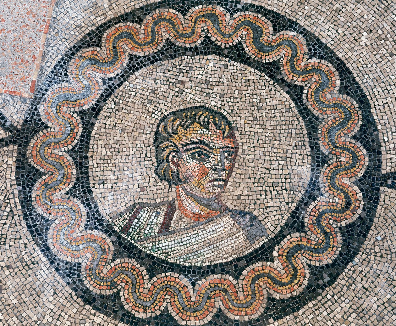 Dettaglio del pavimento della Basilica paleocristiana di Aquileia, Udine da Unknown