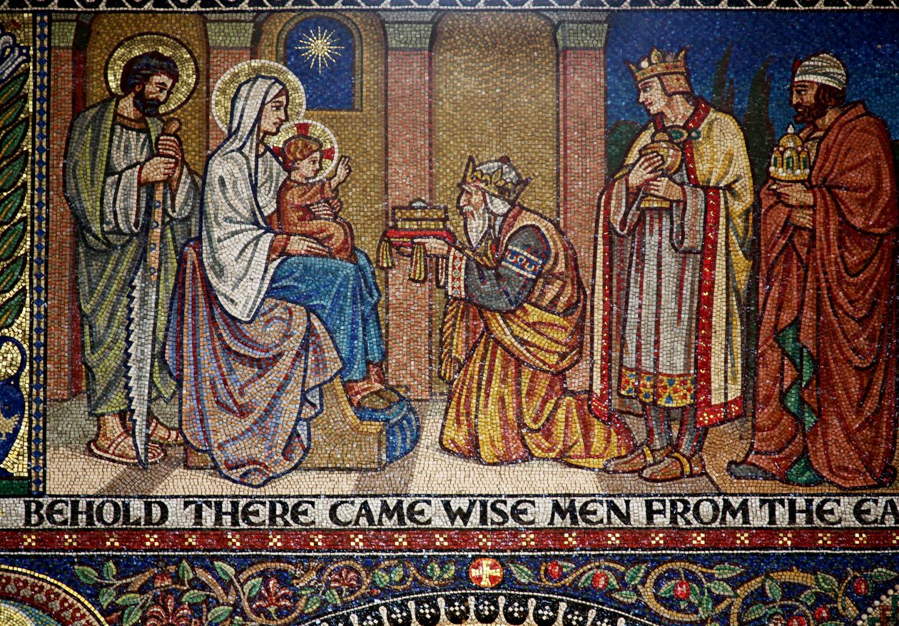 Droitwich, Chiesa del Sacro Cuore e Santa Caterina: Mosaici di Frank Peacock e Gabriel Pippet, anni 1920 da Unknown