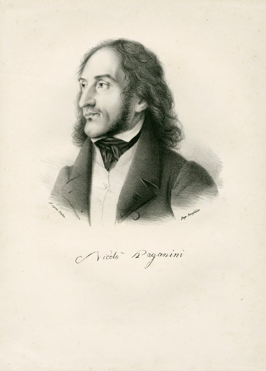 Ritratto di Niccolò Paganini da Unknown