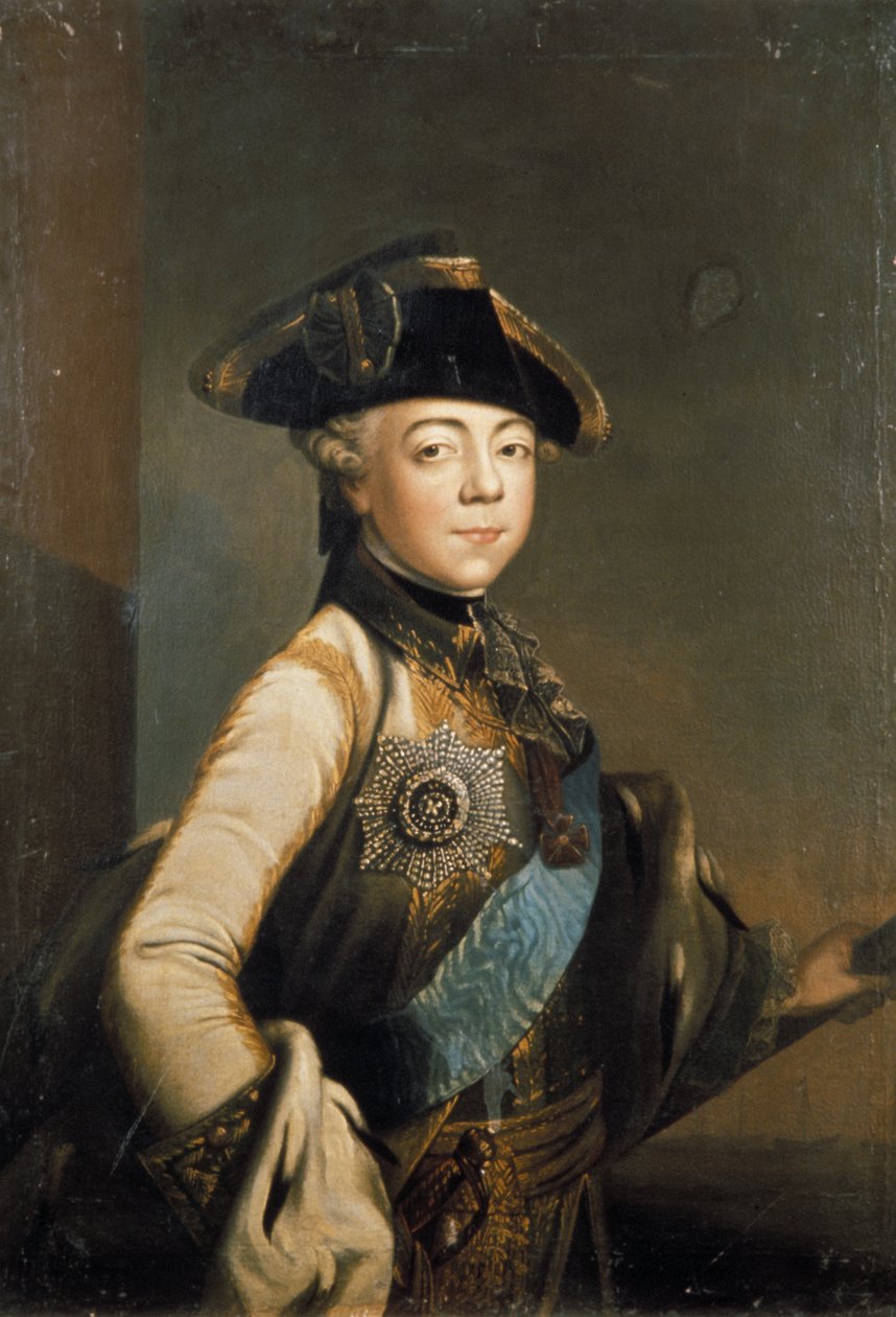 Ritratto dello zar Paolo I di Russia di un artista anonimo da Unknown