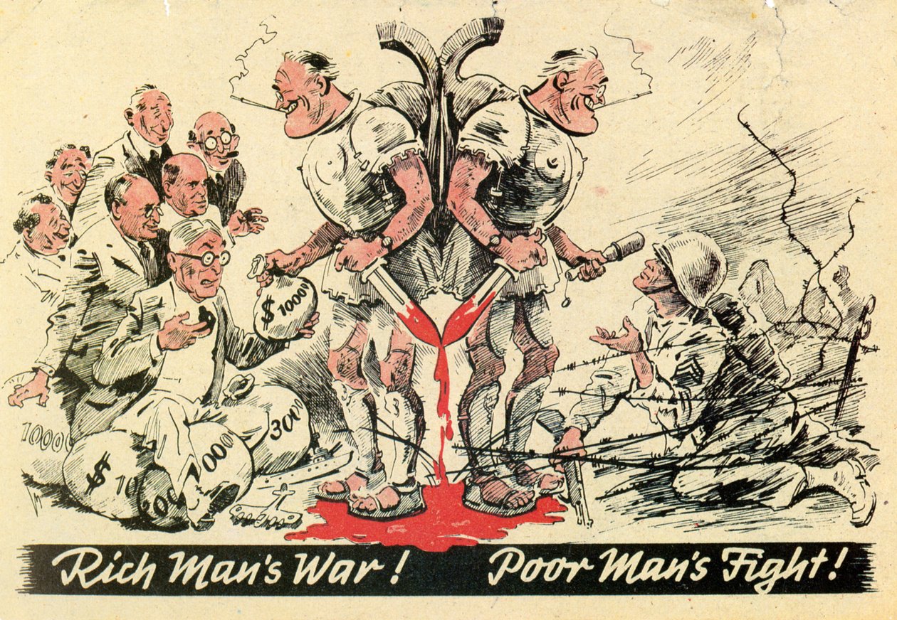 Guerra dei ricchi. Lotta dei poveri. 1940 da Unknown