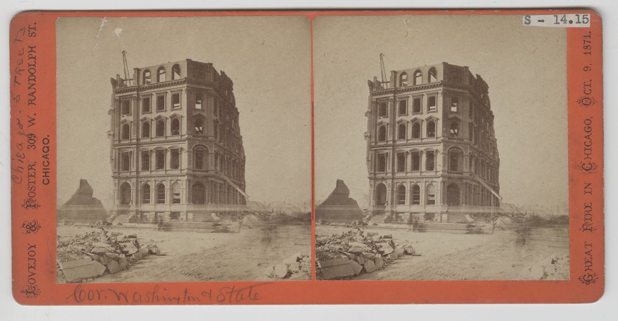 Vista stereografica della First National Bank dopo l